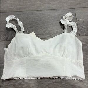 Love Tree White Smocked Top